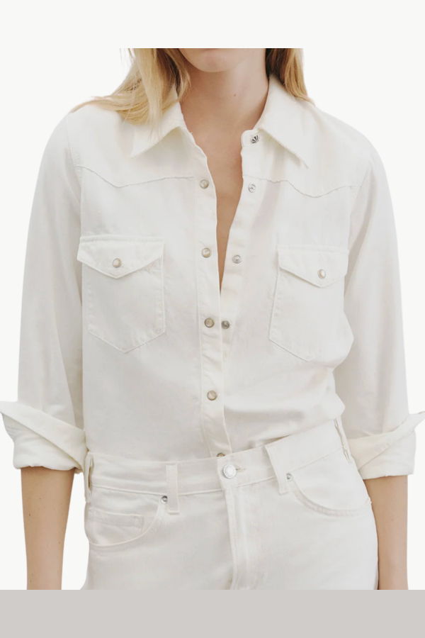 Nili Lotan Travis Shirt - Cream