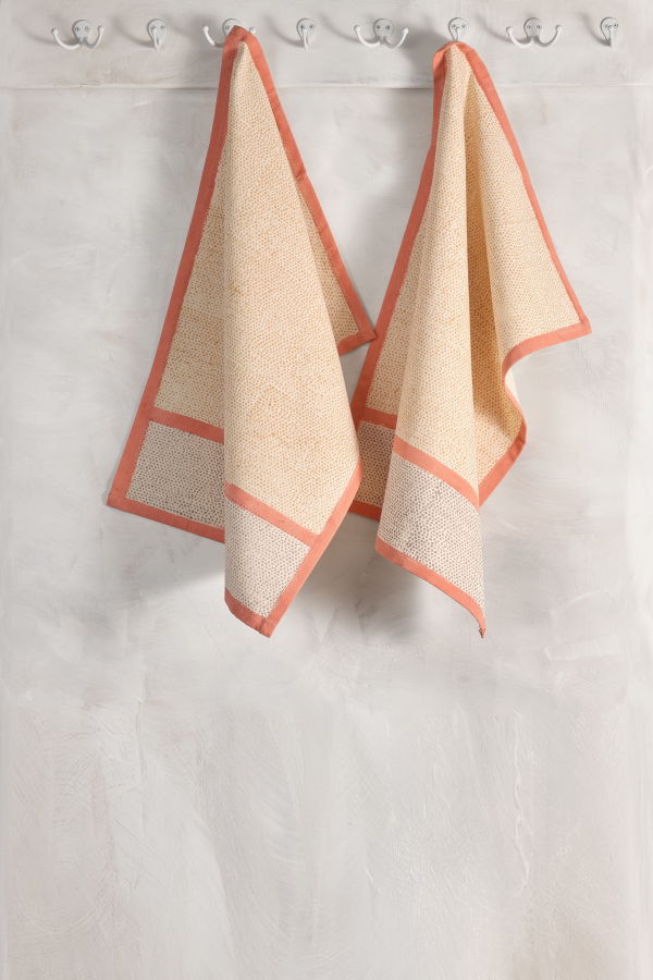 Sustainable Threads Kora Cotton Kitchen Towels Set of 2