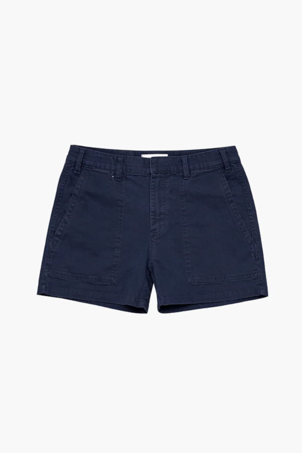 Nili Lotan Utility Short - Vintage Washed Admiral Blue