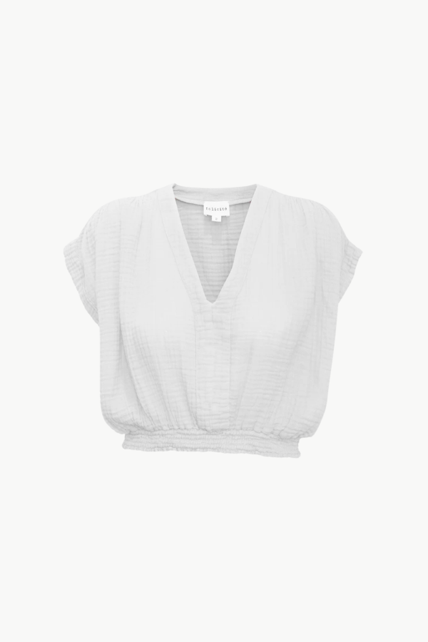 FELICITE Vacay Top Gauze - White