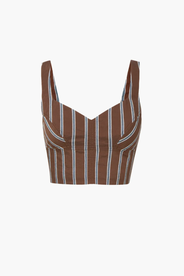 Veronica Beard Vonette Tank Top - Dark Mocha