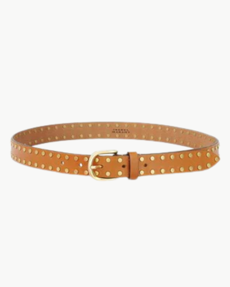 Ernest W. Baker Gold Buckle Leather Belt - Black | Garmentory