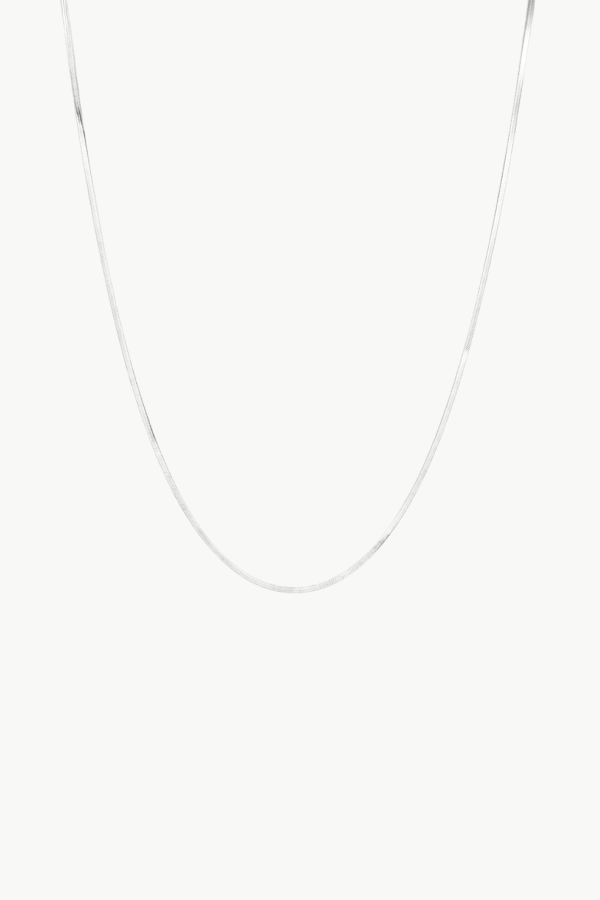 Jenny Bird Zeina Slim Chain Necklace - Platinum