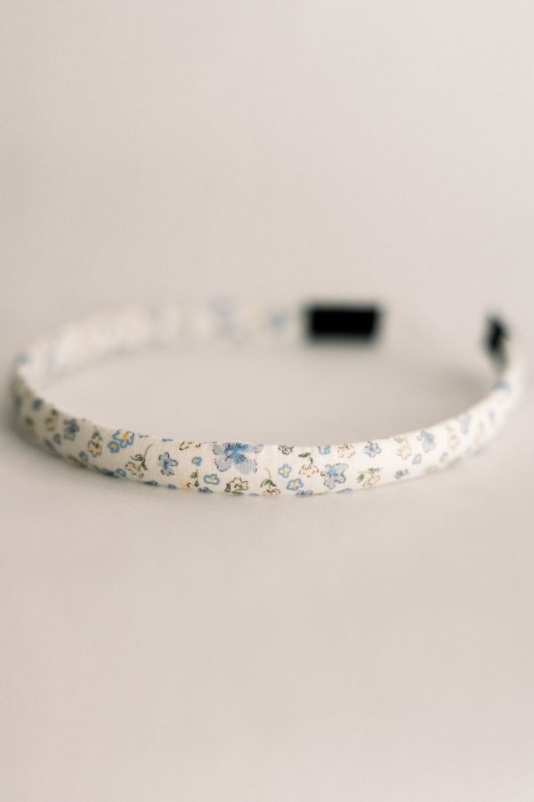 Kids Piper&Cloth Petite Petals Headband - Bluebell Breeze