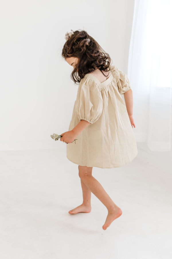 Kids Piper&Cloth The Day Dress - Eggnog