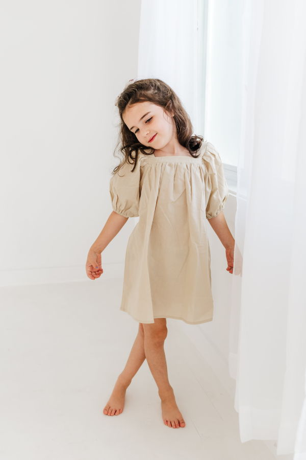 Kids Piper&Cloth The Day Dress - Eggnog