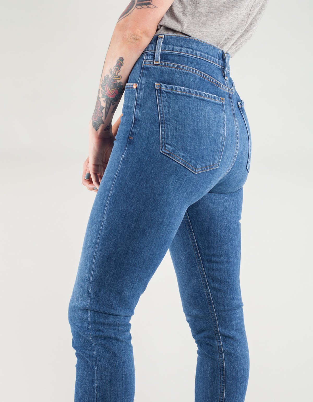 AGOLDE Nico High Rise Slim Jean - Subdued | Garmentory