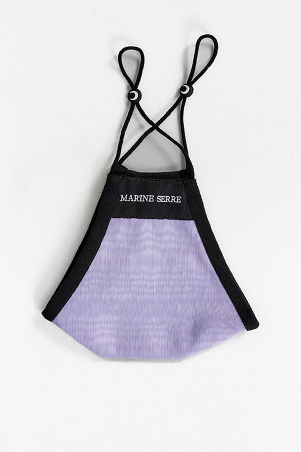 Marine Serre Branded Daily Mask - Lilac Moire