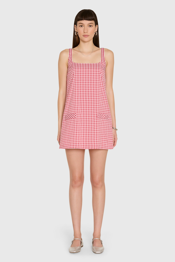 Amanda Uprichard Indy Dress - Red/White Stripe