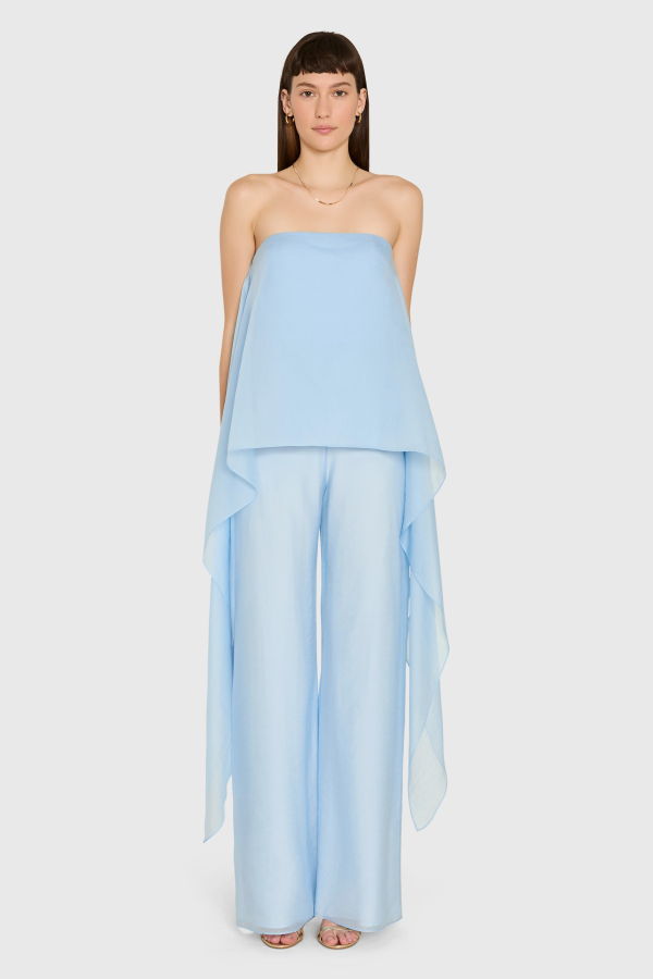 Amanda Uprichard Jenny Jumpsuit - Baby Blue