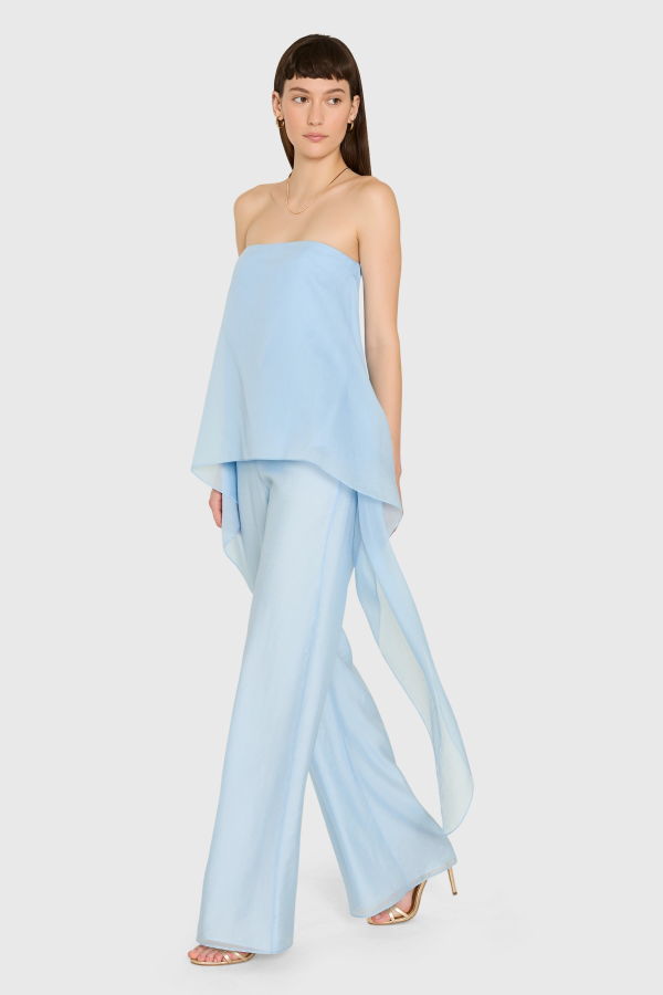 Amanda Uprichard Jenny Jumpsuit - Baby Blue