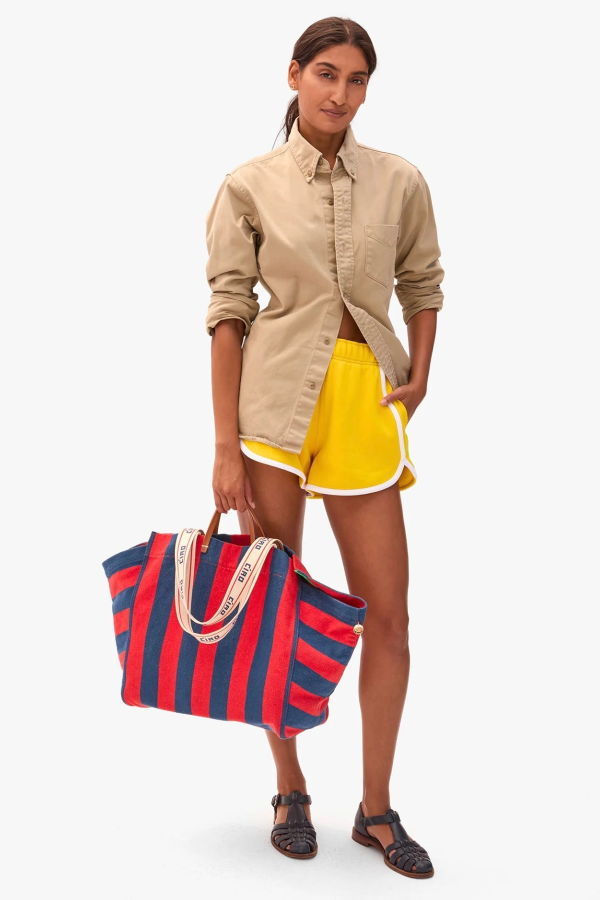 Clare V. La Cote Canvas Stripe Tote