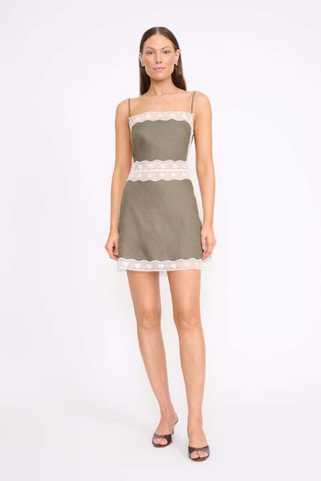 Staud Mini Landry Dress - Black | Garmentory Staud Mini Landry Dress - Black | Garmentory