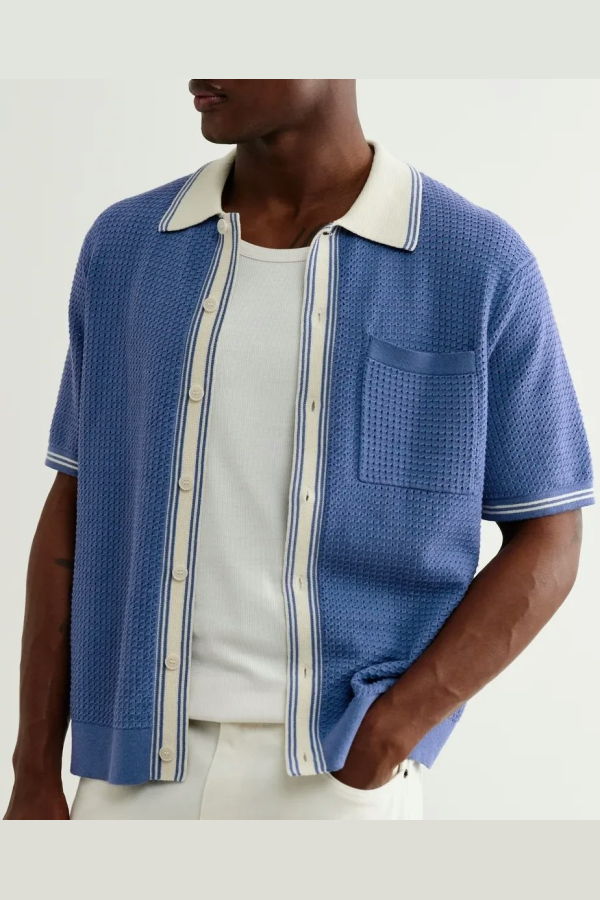 Wax London Belle Polo Shirt Pointelle