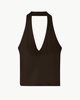 Nili Lotan Britt Halter Top - Cocoa - Thumbnail 1