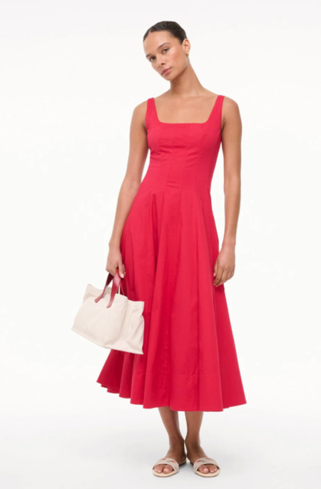 knee length dresses for ladies STAUD CADENCE DRESS CENTURION