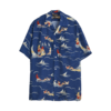 Beams Plus Open Collar Cupro Print Shirt - Thumbnail 1