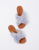Brother Vellies Lamu Sandal - Lavender Curly Goat - Thumbnail 1