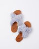 Brother Vellies Lamu Sandal - Lavender Curly Goat - Thumbnail 4