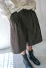 AMOMENTO Two Tuck Wide Shorts - Thumbnail 1