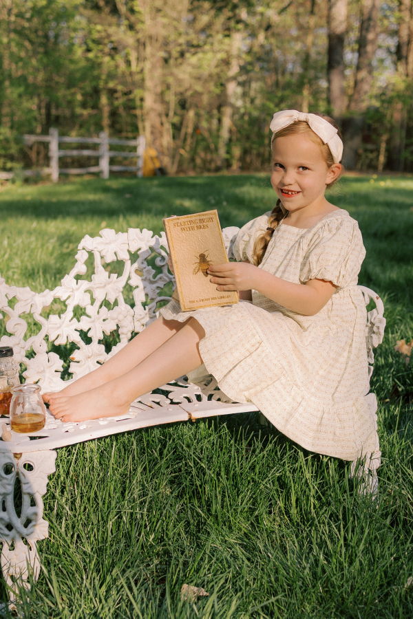 Piper&Cloth Weekend Dress - Blush Vine Stripe