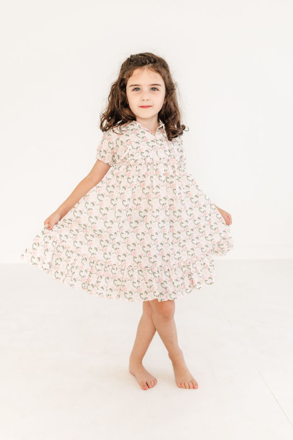 Kids Piper&Cloth Yara Boho Dress - Rosebud Reverie