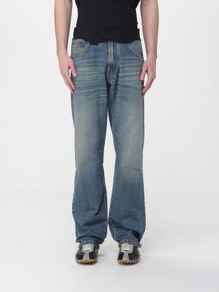 パンツ MM6 MAISON MARGIELA BOYFRIEND DENIM MM6 Maison Margiela: Blue Tapered Jeans | SSENSE Canada