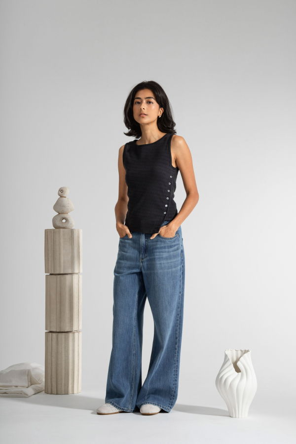 Future Classics Asymmetric Hem Tank Jacquard