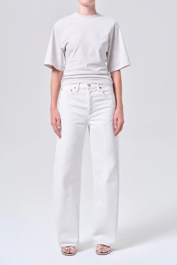 AGOLDE Arc 32 In Jean - Chalk White