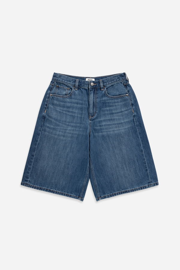 Future Classics Boyfriend Denim Shorts - Mid Indigo