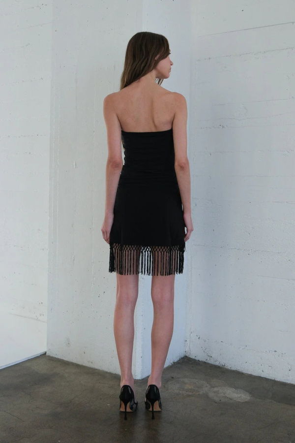 Geel Aria Mini Skirt with Tassels