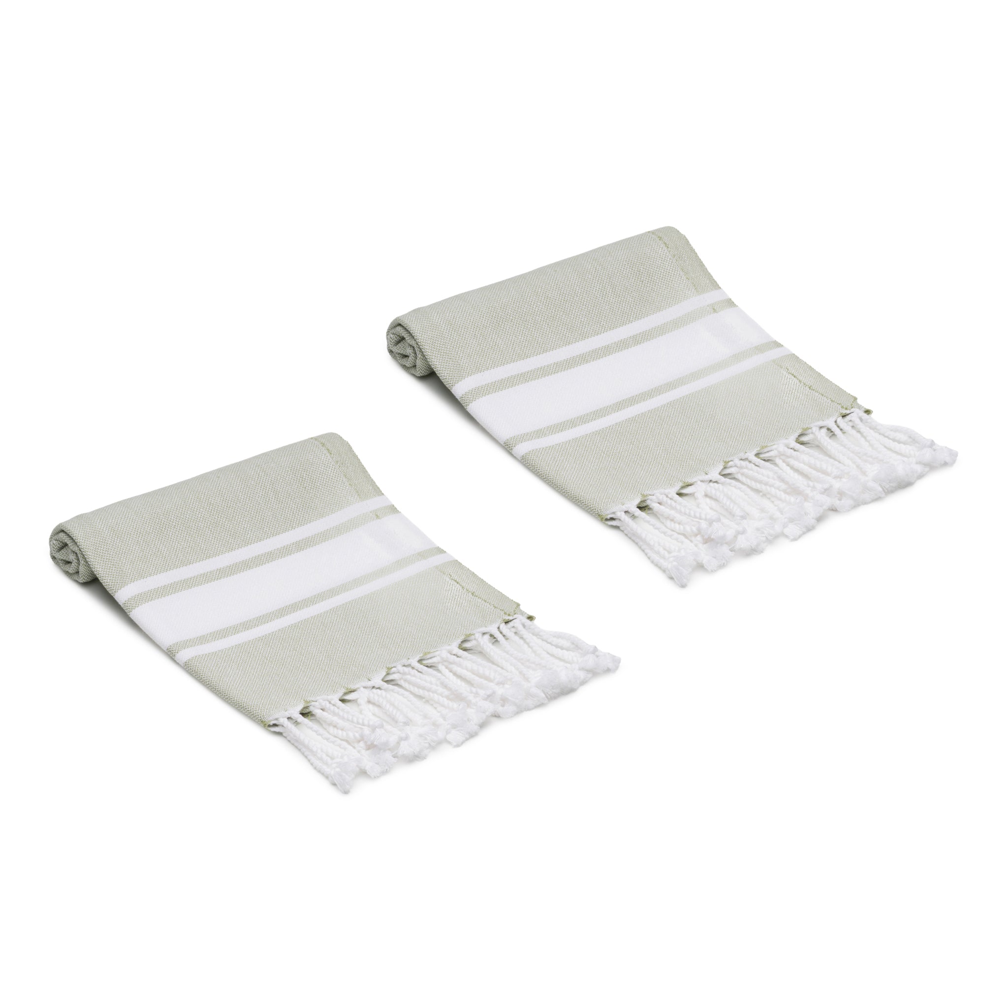 Oliviera Home Mono Stripe Turkish Cotton Hand & Kitchen Towel Bundle ...