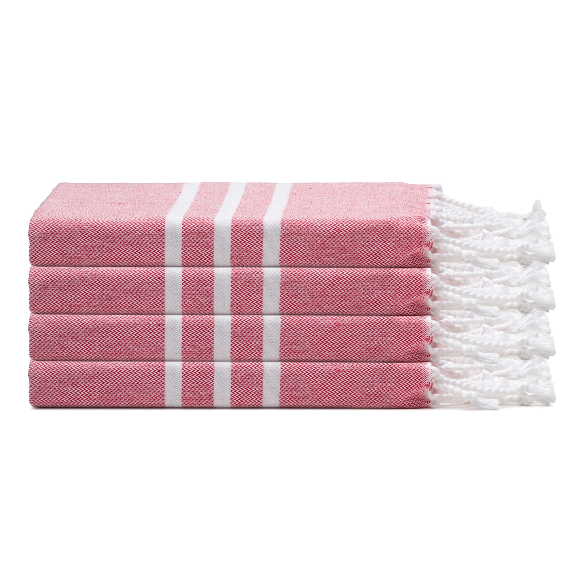 Oliviera Home Trio Stripe Turkish Cotton Hand & Kitchen Towel Bundle ...