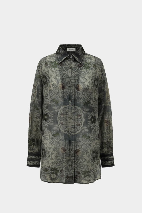 INTO THE EAST Ramie Laple Shirt