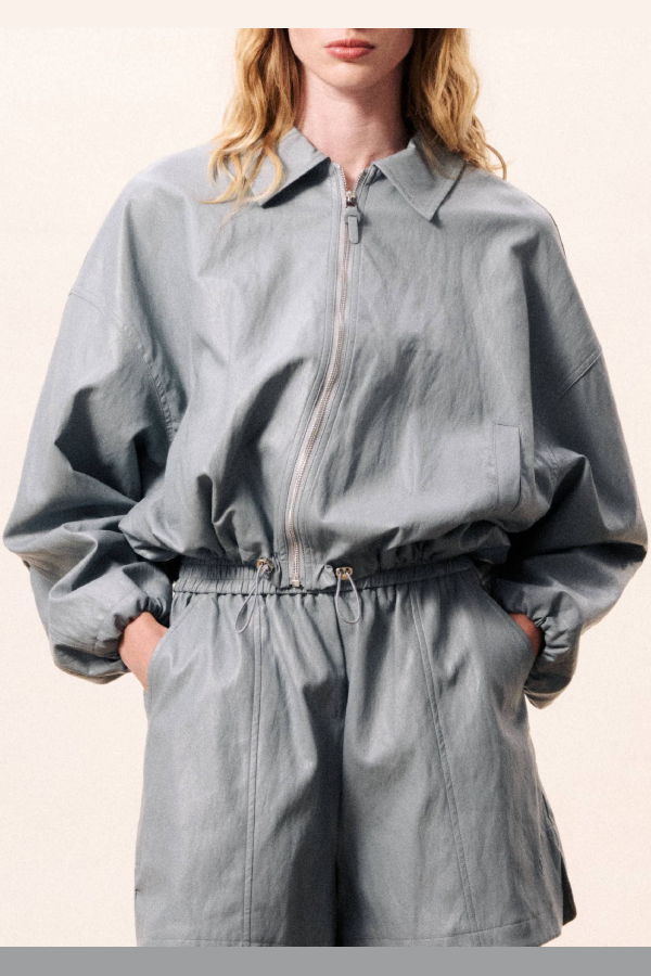 FRNCH Ariel Bomber Jacket - Shore Green