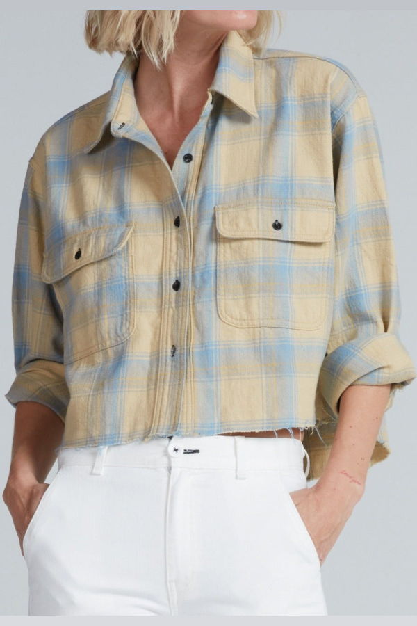 ASKKNY Crosby Flannel Top