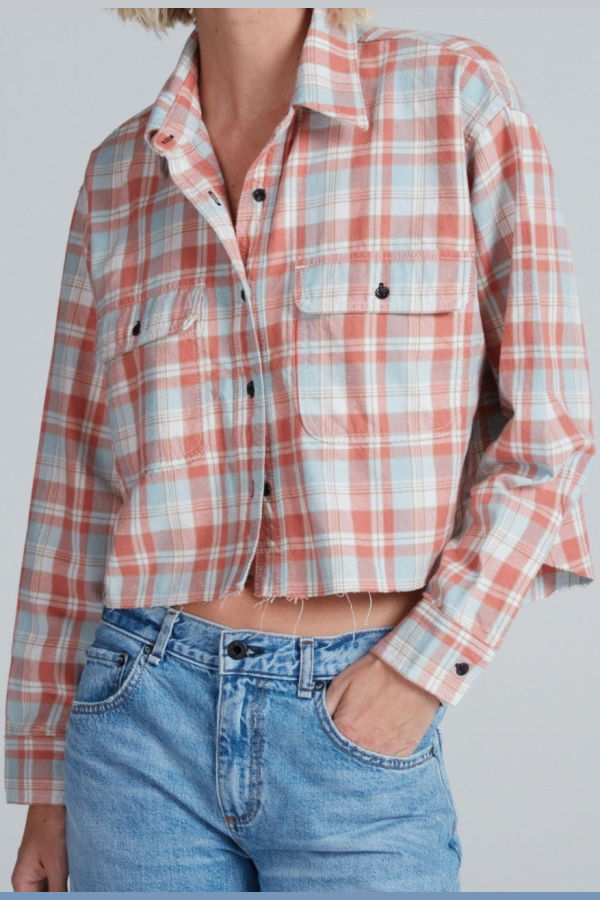 ASKKNY Crosby Flannel Top