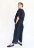 Black Crane Wide Pants w/ Micro Wave Texture - Thumbnail 5