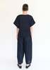 Black Crane Wide Pants w/ Micro Wave Texture - Thumbnail 6