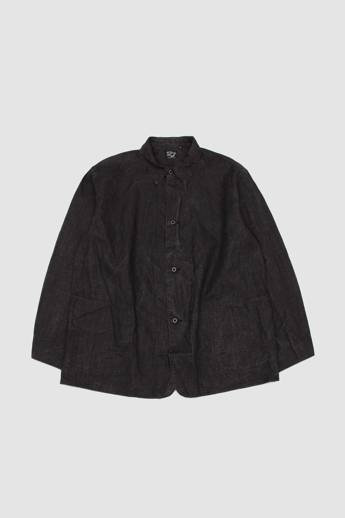 Orslow WWII 40's Sumi Coated Linen Coverall - Image 2 of 5