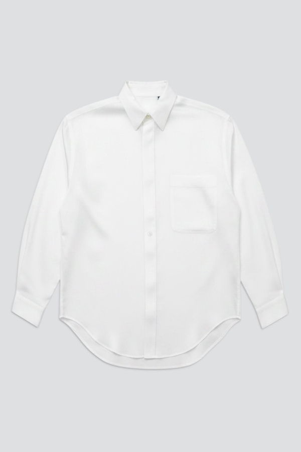 Assembly White Rayon Easy Shirt