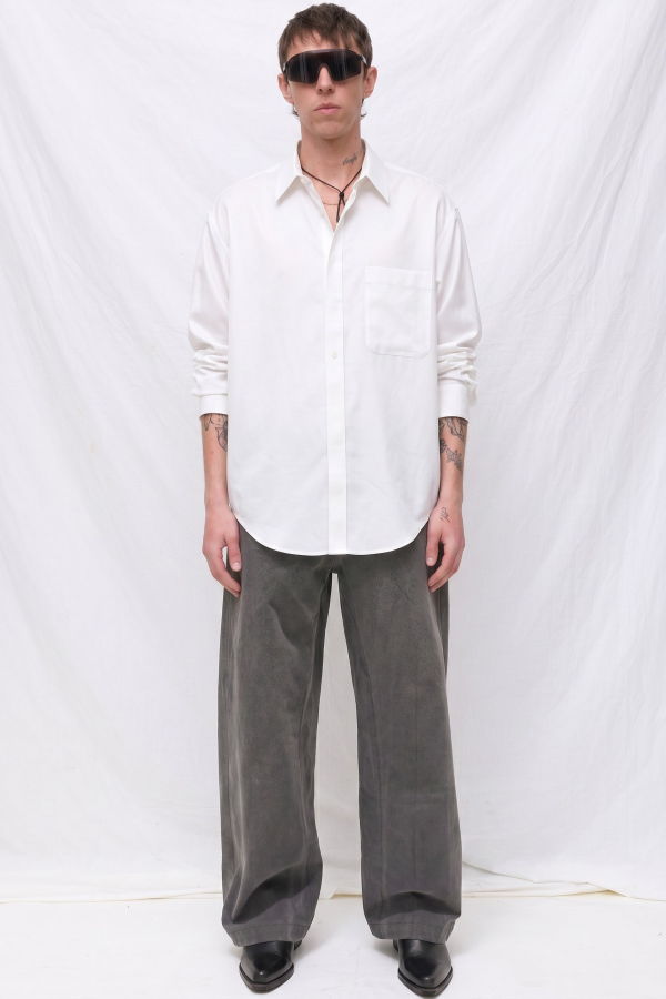 Assembly White Rayon Easy Shirt