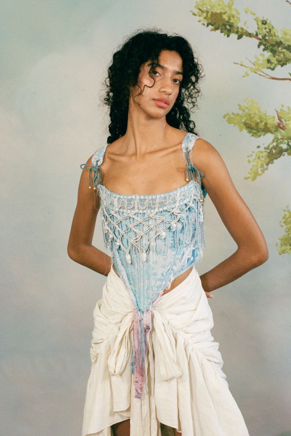 La Villa Clementine Corsetto Celesta Damascato Corset