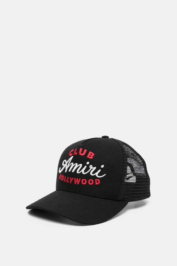 Amiri Club Amiri Trucker Hat - Black
