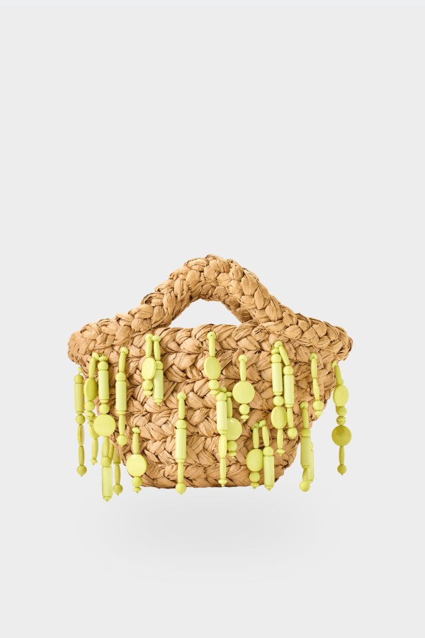 Simon Miller Beaded Shelly Bag - Natural/Lime