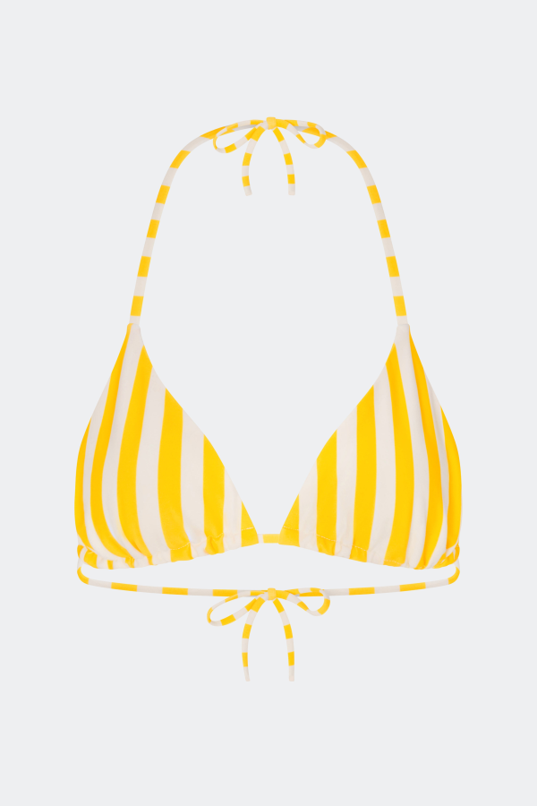 Simon Miller Bwai Bikini Top - Sungold/Ecru Stripe