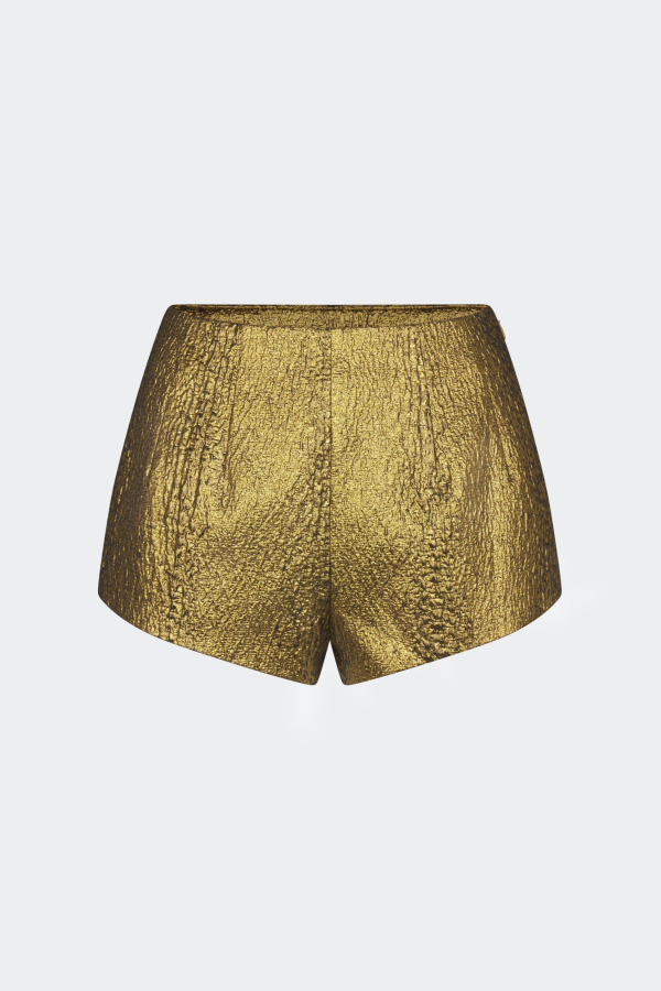 Simon Miller Fleur Metallic Shorts - Star Gold