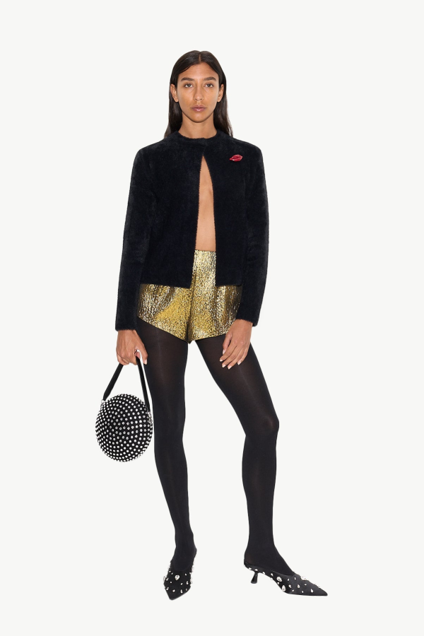Simon Miller Fleur Metallic Shorts - Star Gold