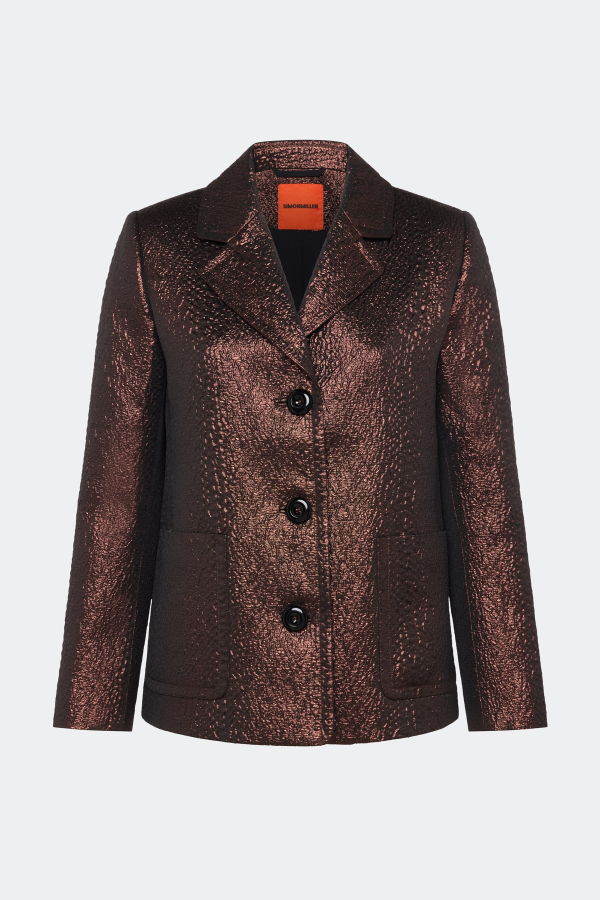 Simon Miller Hutton Metallic Jacket - Bronze