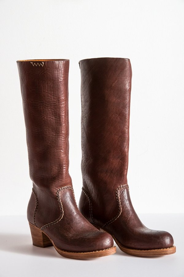 Visvim Rosebud Folk Bison Boots - Brown | Garmentory